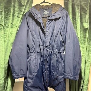 L.L. Bean Blue and Gray Women's Jacket